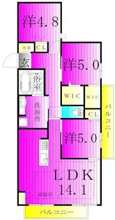 アレーズKASHIWANOHA【2階】の間取り