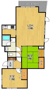 シロハイヌ門戸【2階】の間取り