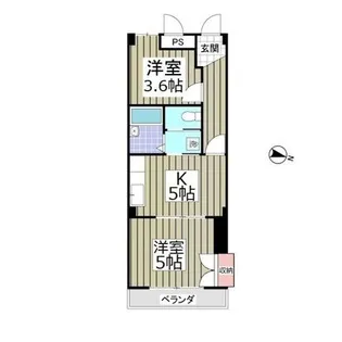 リアリーハイツ【2階】の間取り