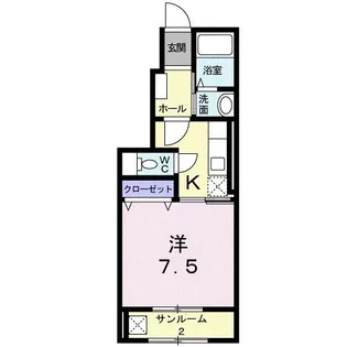 カーサ・フェリーチェ【1階】の間取り