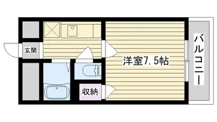 グリーンフィールド【4階】の間取り
