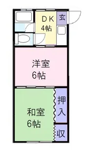 ラ・エスペランサ【2階】の間取り
