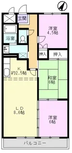 シントクマンション【4階】の間取り