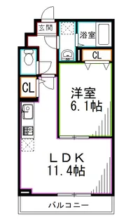 東京都杉並区宮前3【アパート】の間取り