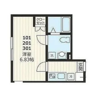 アドヴァンスTT2号館【3階】の間取り
