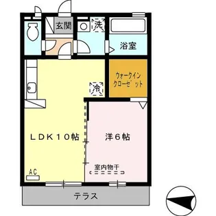 ファミーユ凪 A棟【1階】の間取り