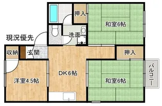 ルナコーポ東津田【2階】の間取り