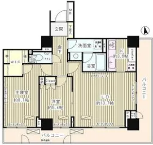 パーク・アヴェニュー神南【5階】の間取り