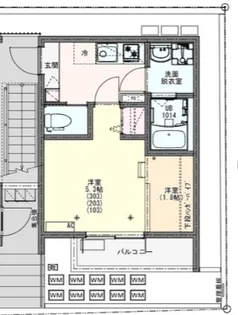 KEIAI RESIDENCE 中浦和【2階】の間取り