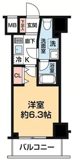 ガレリアレジデンス石川町【6階】の間取り