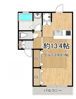 仮称)住吉町3丁目アパート【2階】の間取り