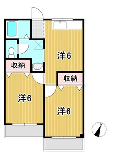 泉原祥栄ハイツB【2階】の間取り