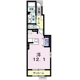 ガーデンヒルズ【1階】の間取り