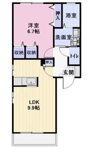 アムール【2階】の間取り