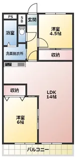 パーマーク戸田(Parr Mark TODA)【3階】の間取り
