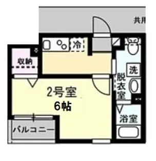 ベイルーム本町通り【1階】の間取り