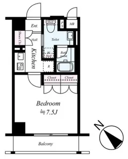 TRADIS東十条【7階】の間取り