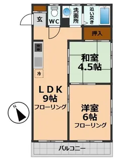 かぶら浜田山【2階】の間取り