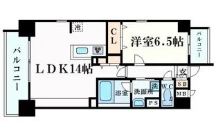 ツインアウルズ【4階】の間取り