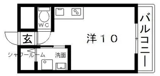 1Rの間取り画像