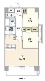 MER2番館【3階】の間取り