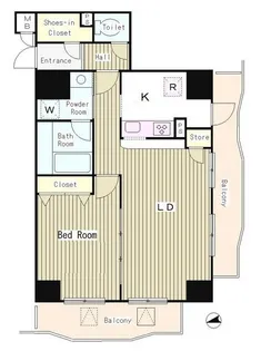 アルブル高輪【11階】の間取り