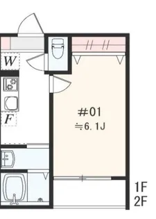 アザーレ・パッシオ本厚木B【2階】の間取り