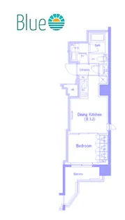 ザ・パークハビオ横浜東神奈川【2階】の間取り