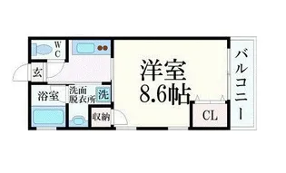 Axis Court安謝【2階】の間取り