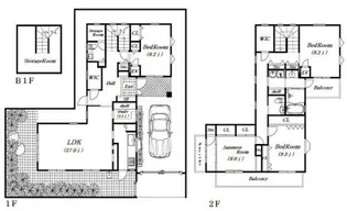 千葉県柏市ひばりが丘【一戸建】の間取り