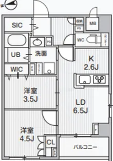 Alivis中野【3階】の間取り