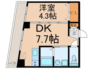 長生マンション【1階】の間取り