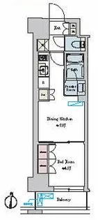 Brillia ist池尻大橋【2階】の間取り