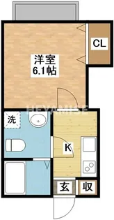 アミティ淵町【1階】の間取り