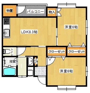 タンドゥール・K【1階】の間取り