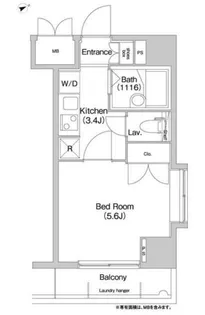 コンフォリア芝浦キャナル【6階】の間取り