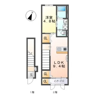 ファミール大野【2階】の間取り