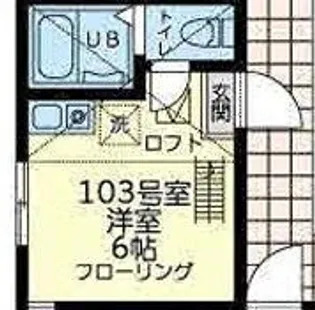 ユナイト山手イリアマリニン【1階】の間取り
