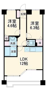 LANAI GAREN SHINYURI EAST【8階】の間取り