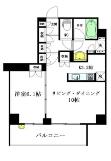 東京都中野区中央4【マンション】の間取り