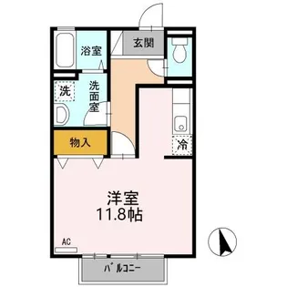 モンシャトー【1階】の間取り