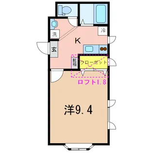 エイコーン【1階】の間取り