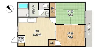 EXCELコーポ【2階】の間取り