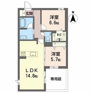 【新築】シャーメゾン刈谷【1階】の間取り