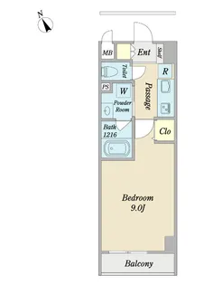 AHCレジデンス村上【5階】の間取り