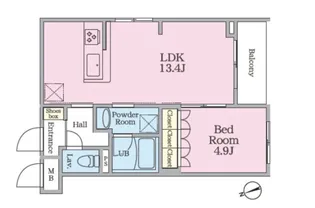 カーサ デ ブリッサ【2階】の間取り
