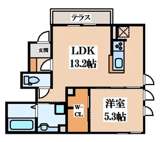 ハークセゾン【1階】の間取り