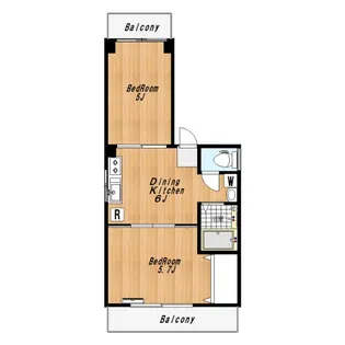 東京都北区浮間2【マンション】の間取り
