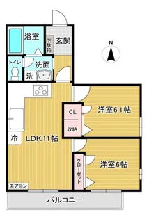 モネーレ百合丘【2階】の間取り