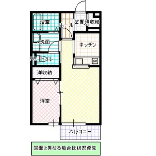 茨城県水戸市渡里町【アパート】の間取り
